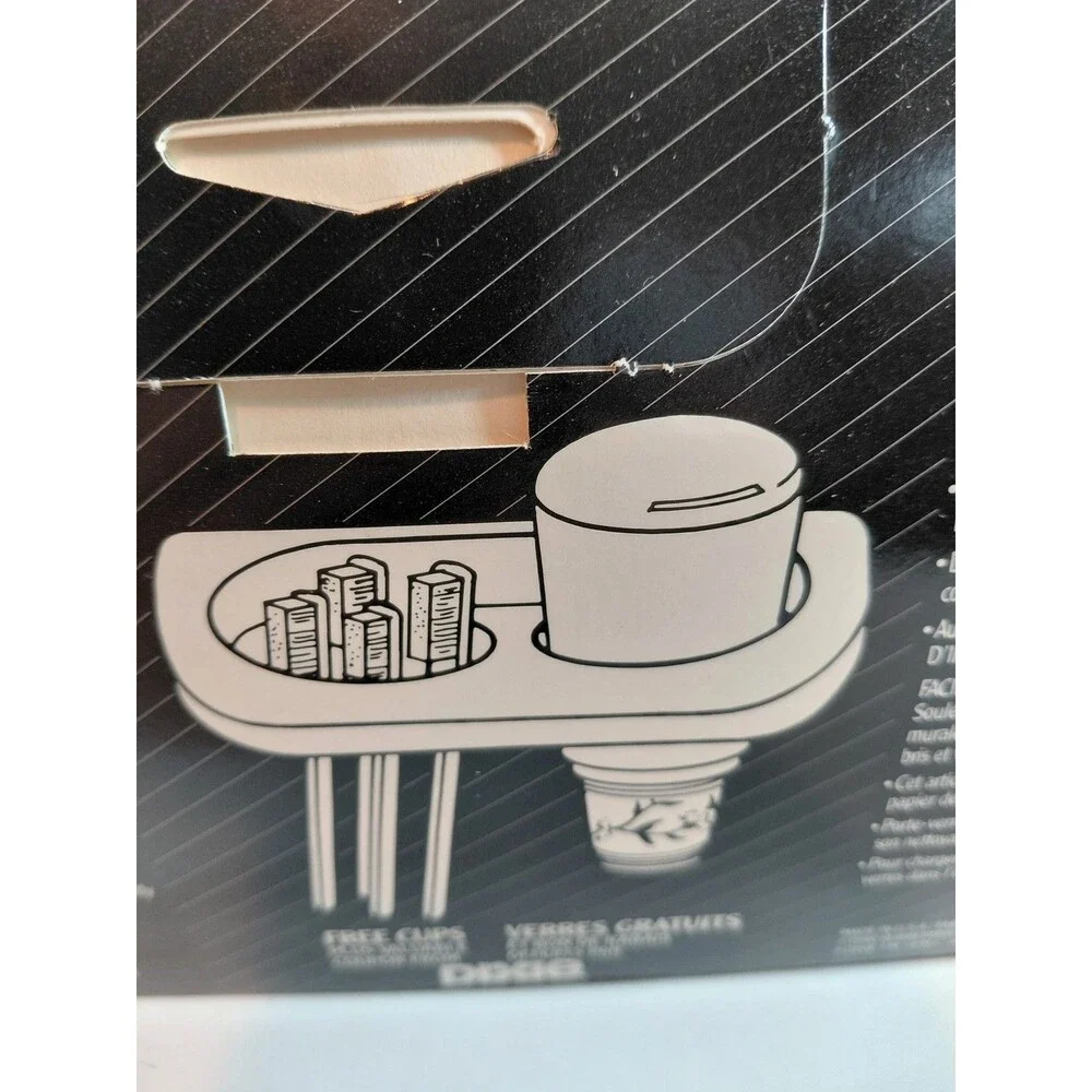 Vintage Rubbermaid Designer Collection Wall Mount Toothbrush & Paper Cup Holder